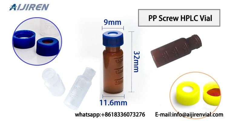 Lab screw HPLC autosampler vials Perkin Elmer